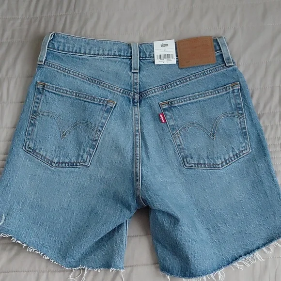 Levi's 501 Mid Thigh High Rise Shorts Odeon Sz 27 NWT - Picture 8 of 11